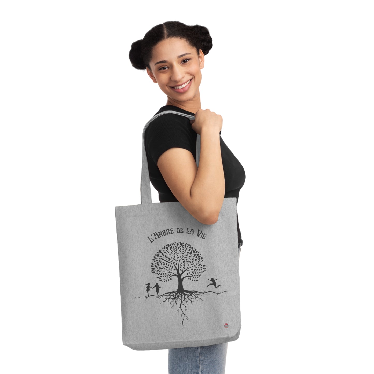 Tote Bag tissé "L'Arbre de la Vie" - Racines, croissance et avenir (Éco-Responsable)