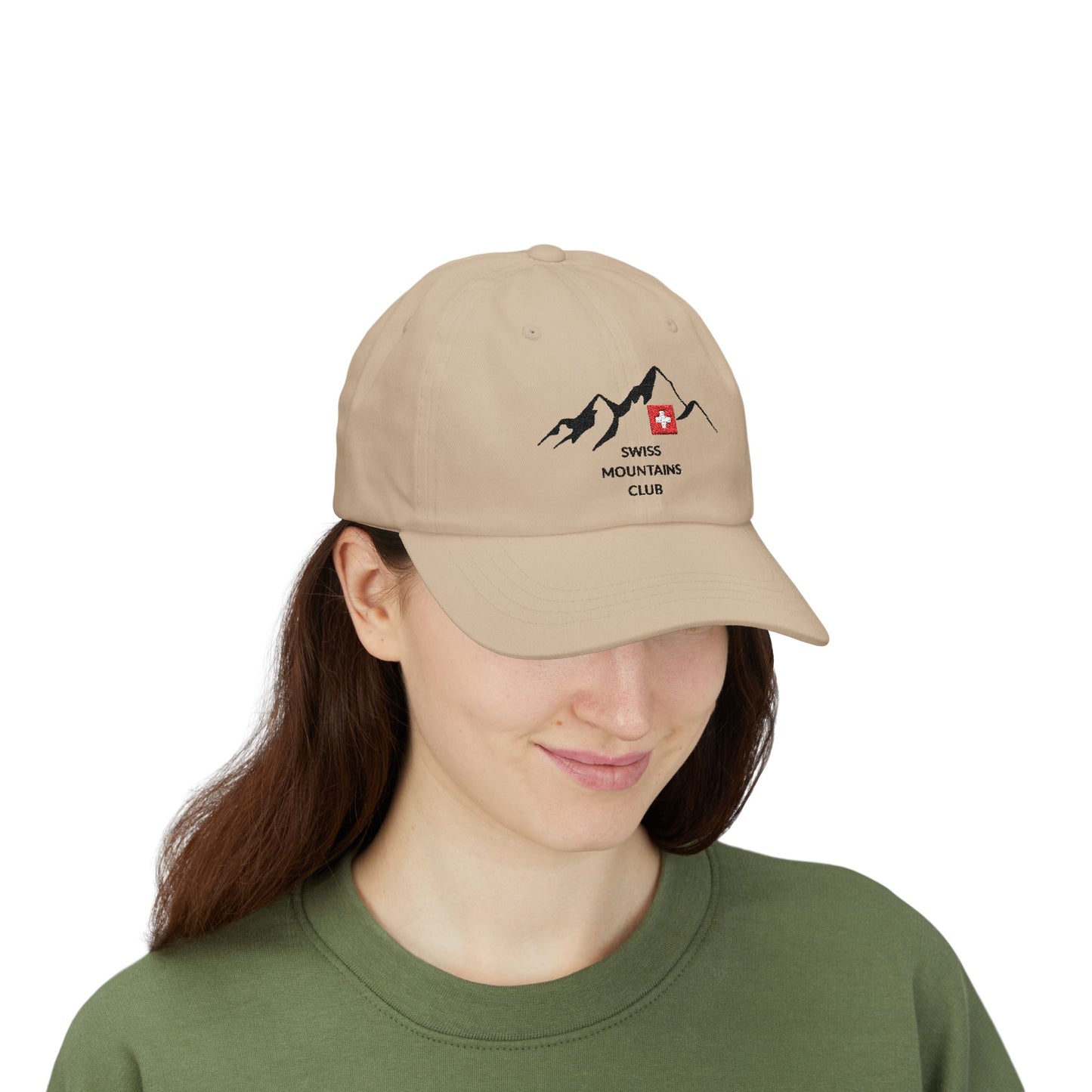 Casquette Alpine Brodée : Rejoignez le Club des Sommets Suisses ! (versions couleurs claires)