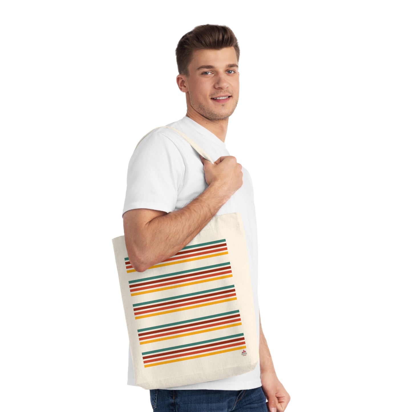 Tote Bag "Stripes Vintage" (Éco-Responsable)