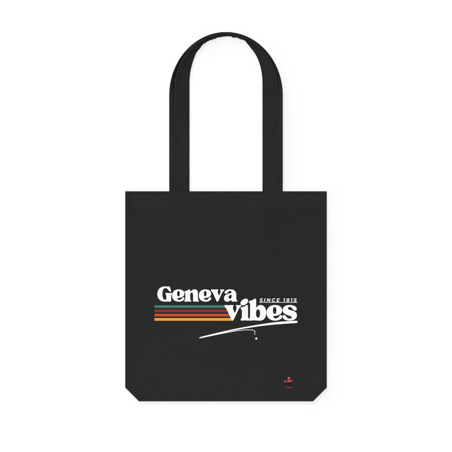 Tote Bag tissé "Geneva Vibes 1815" - L'élégance historique (Éco-Responsable)