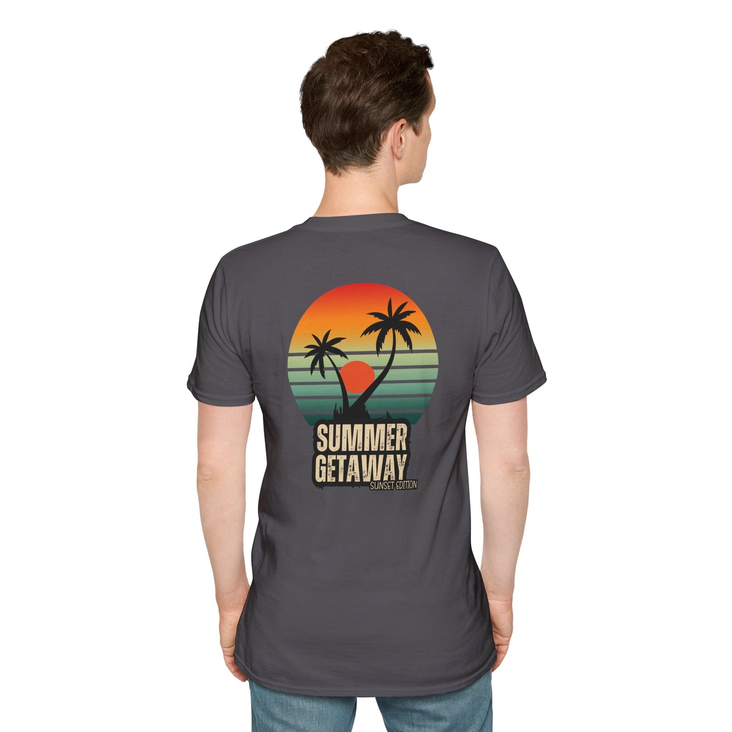 T-Shirt graphique tropical 'Summer Getaway'