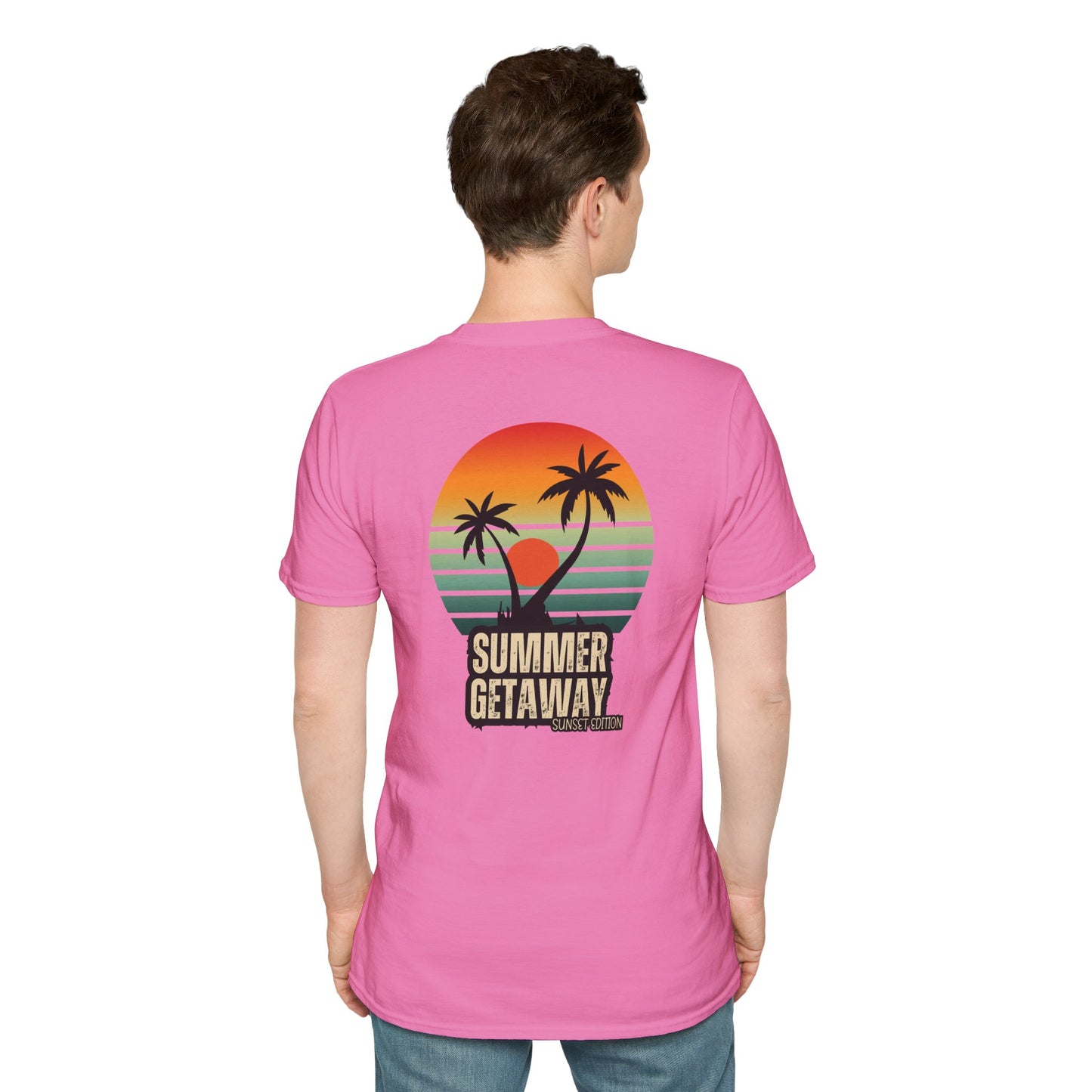 T-Shirt graphique tropical 'Summer Getaway'