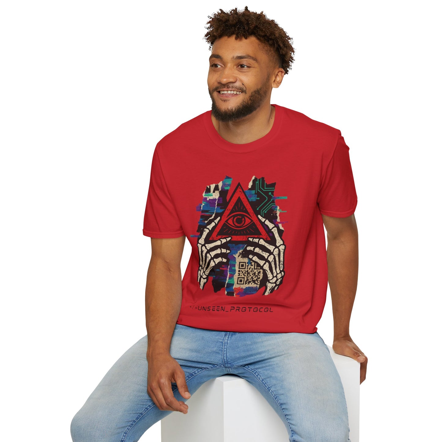 T-Shirt Unisexe "Unseen Protocol" - Cyberpunk Streetwear