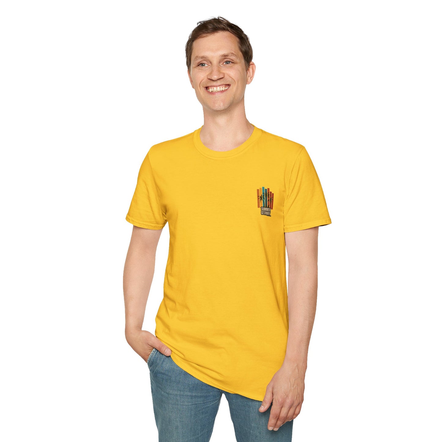 T-Shirt graphique tropical 'Summer Getaway'