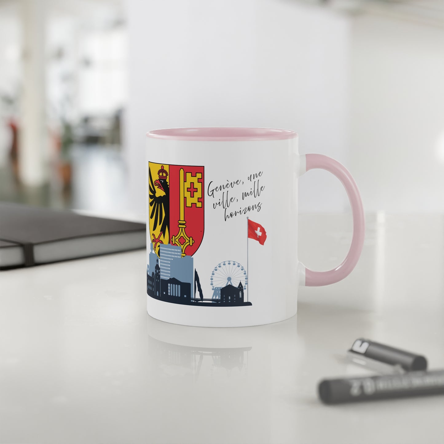Mug "Les Horizons de Genève" - Une Ville dans Votre Tasse (325ml)