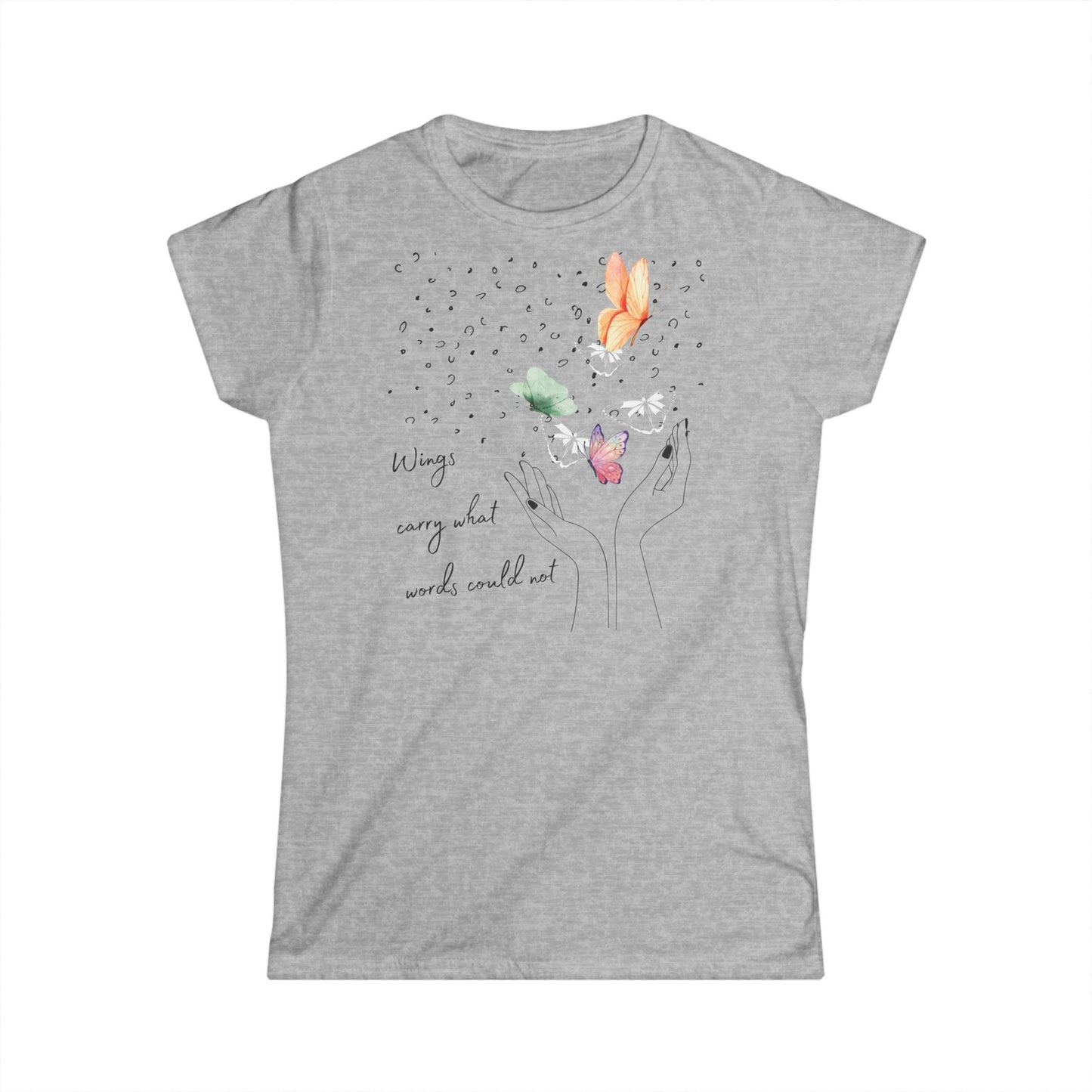 Damen T-Shirt - Feminine Poesie in Bewegung!