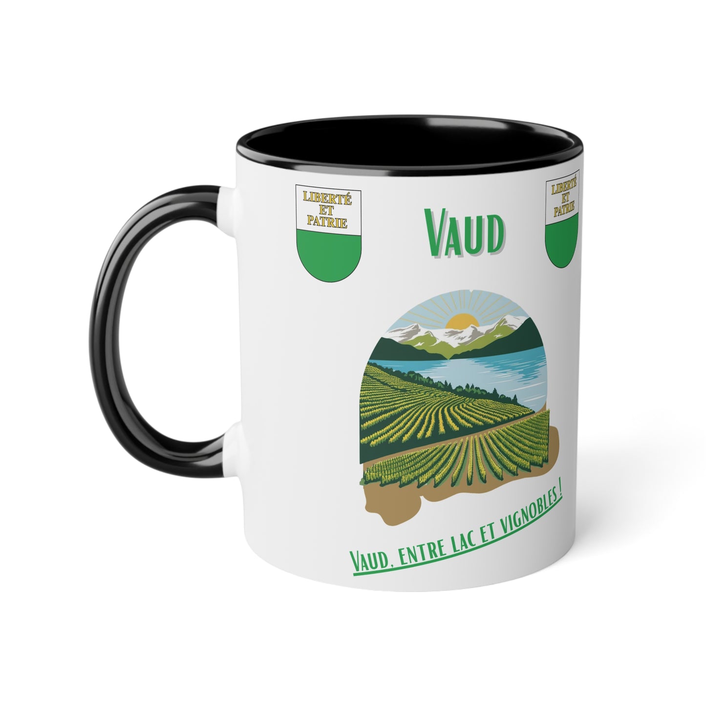 Mug "Vaud Panorama" - Le Privilège de Vivre Entre Lac et Vignes (325ml)