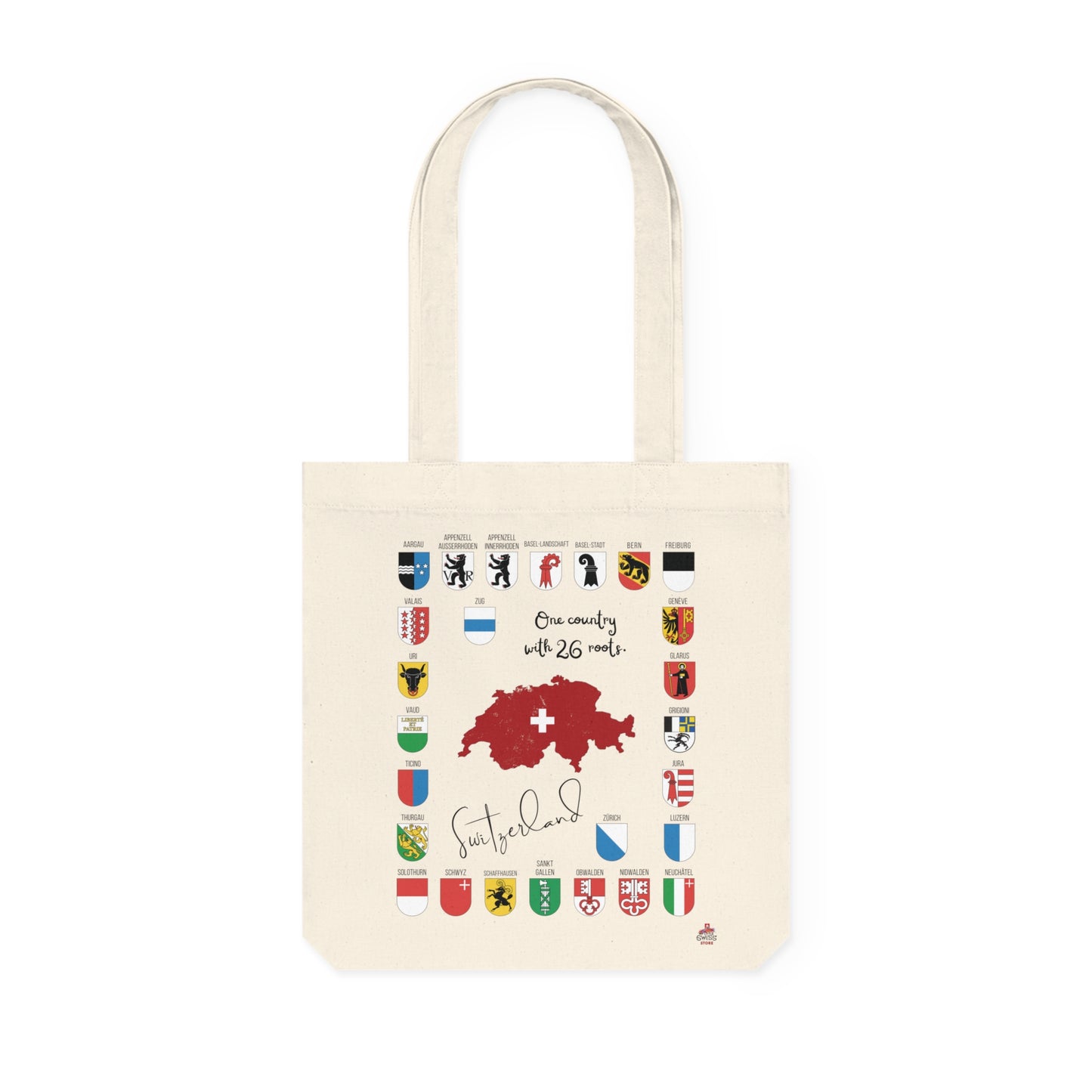 Tote Bag tissé Patrimoine Suisse (Éco-Responsable)