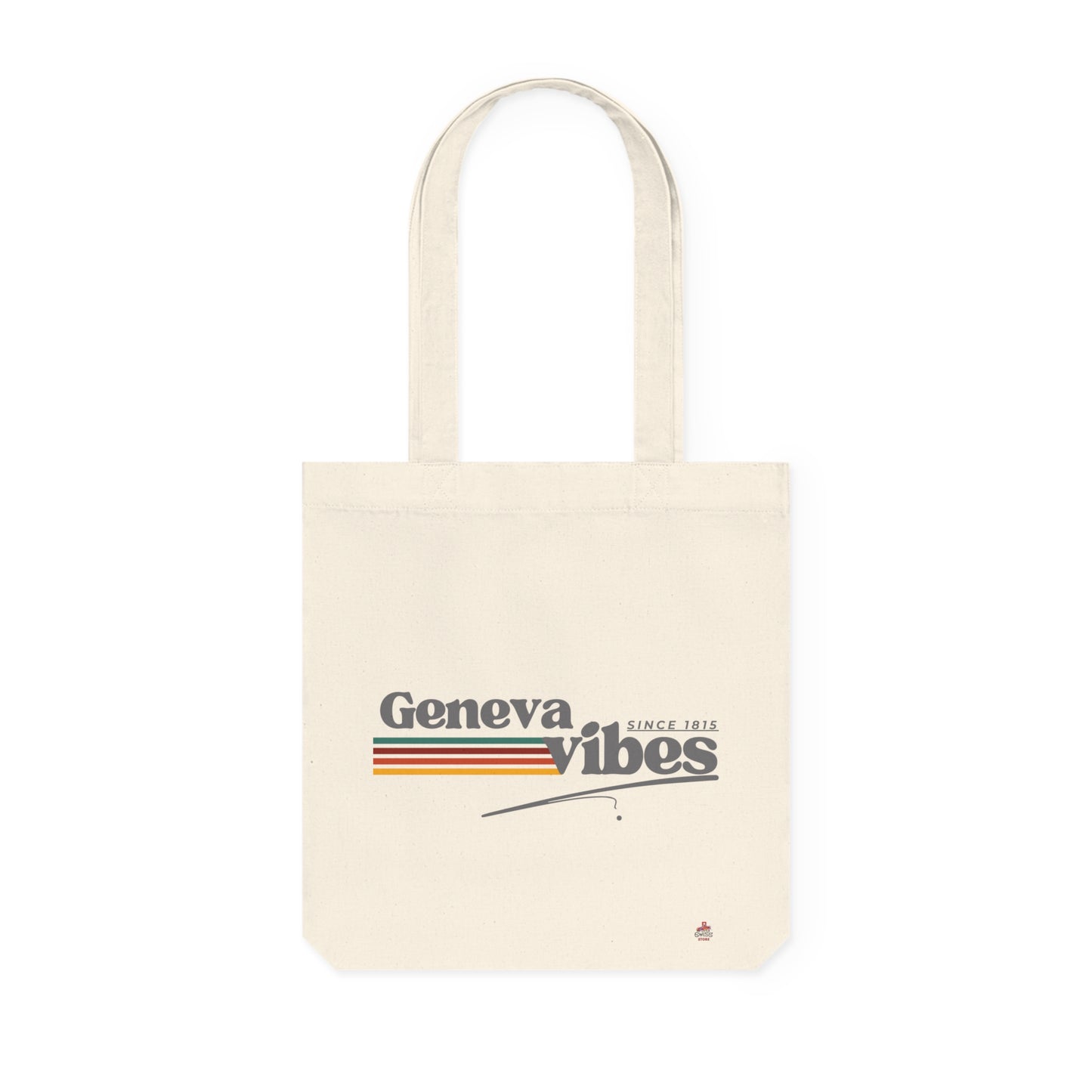 Tote Bag tissé "Geneva Vibes 1815" - L'élégance historique (Éco-Responsable)
