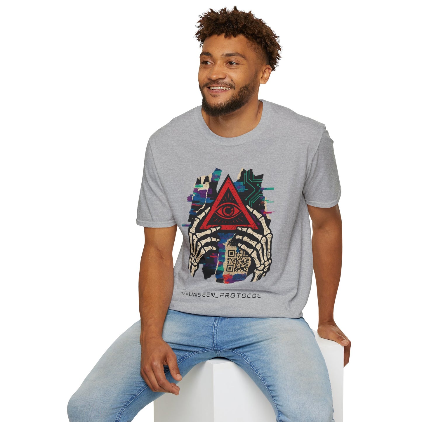 T-Shirt Unisexe "Unseen Protocol" - Cyberpunk Streetwear