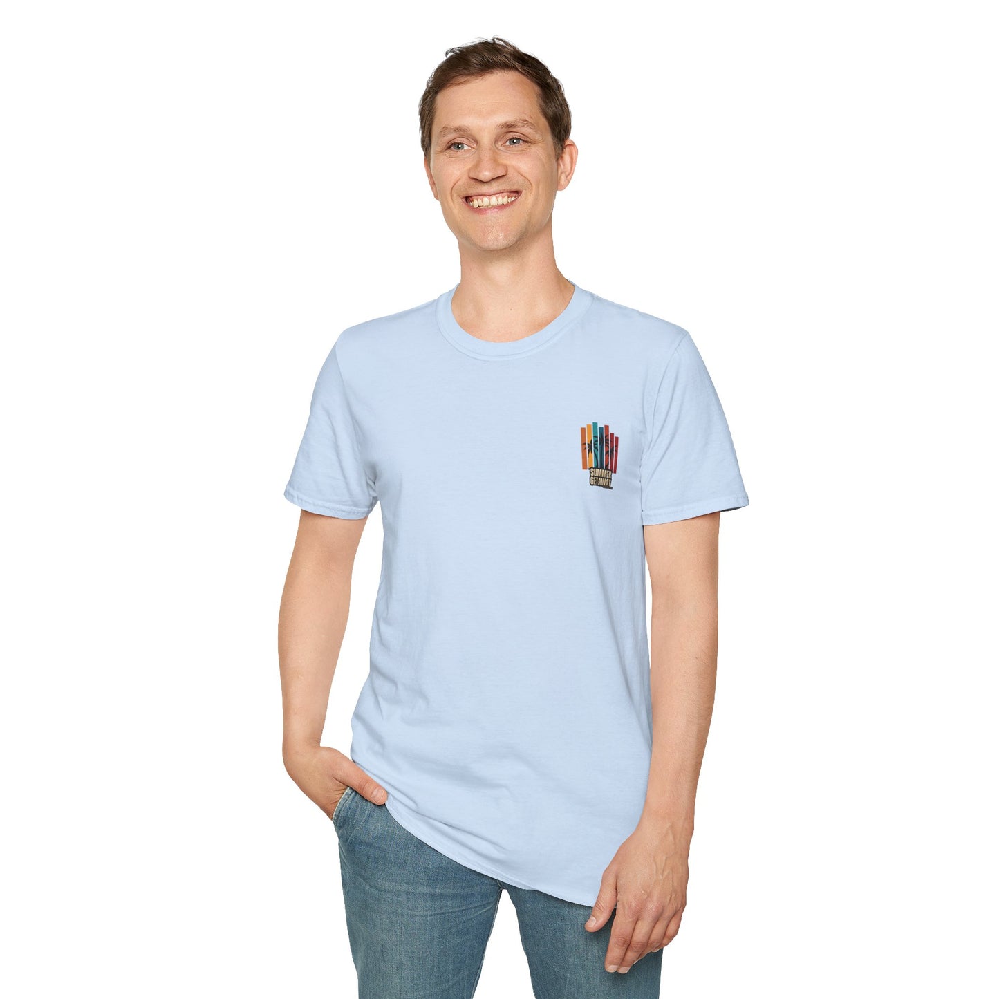 T-Shirt graphique tropical 'Summer Getaway'