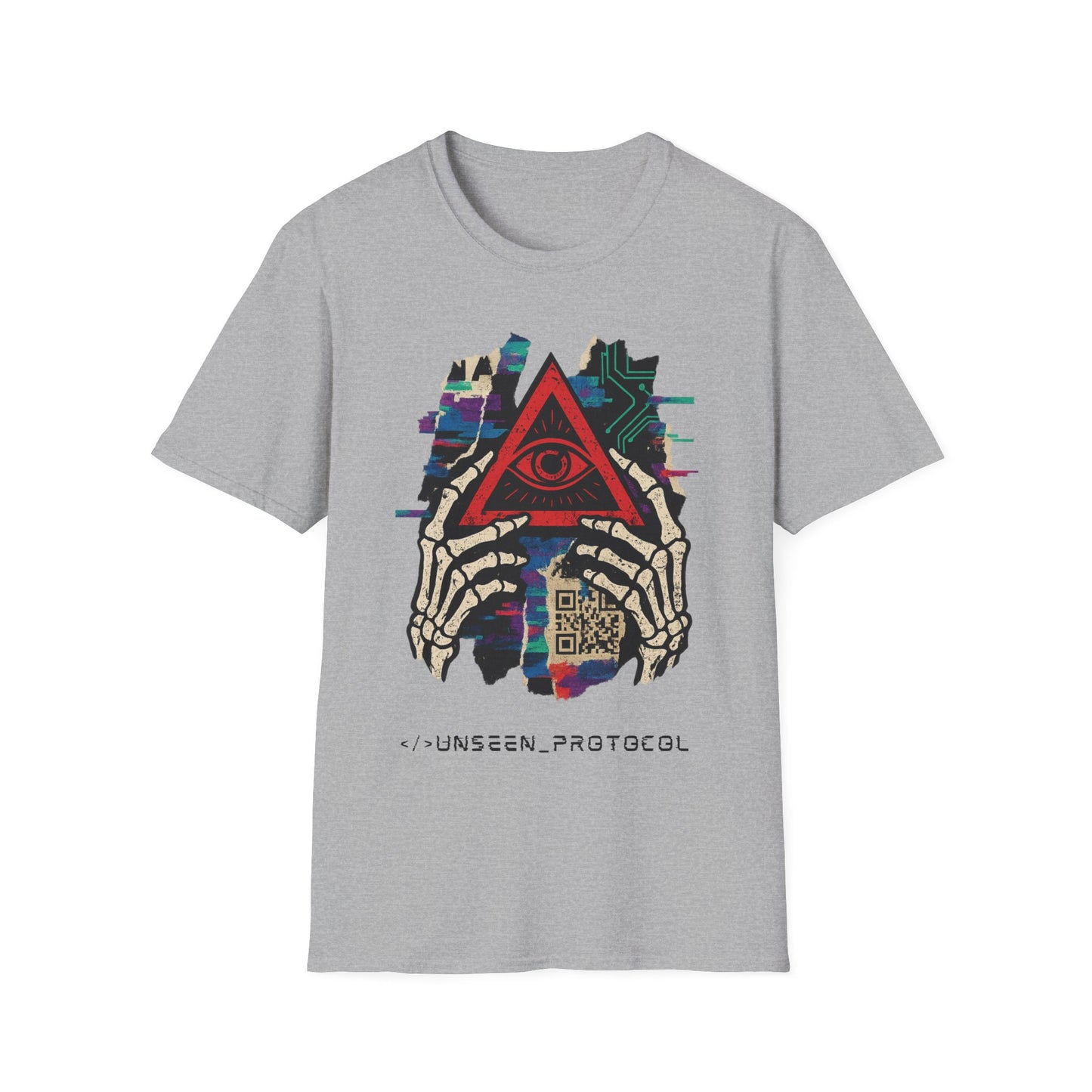 T-Shirt Unisexe "Unseen Protocol" - Cyberpunk Streetwear