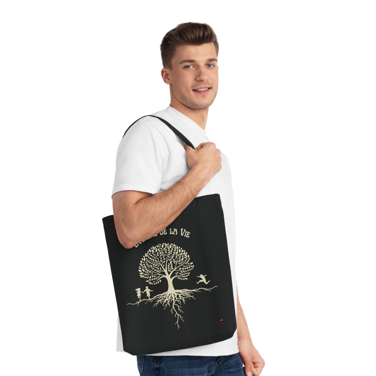 Tote Bag tissé "L'Arbre de la Vie" - Racines, croissance et avenir (Éco-Responsable)