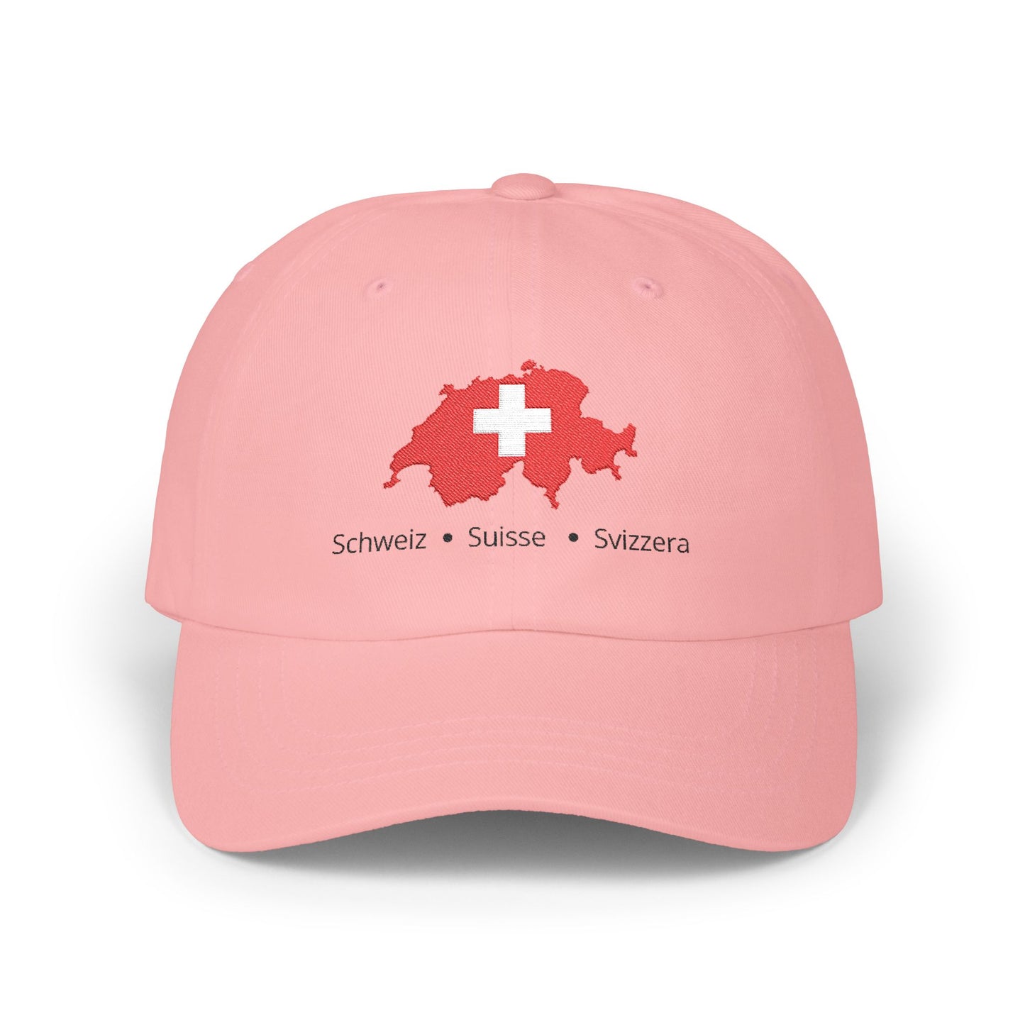 Casquette Suisse Brodée - "Schweiz • Suisse • Svizzera"