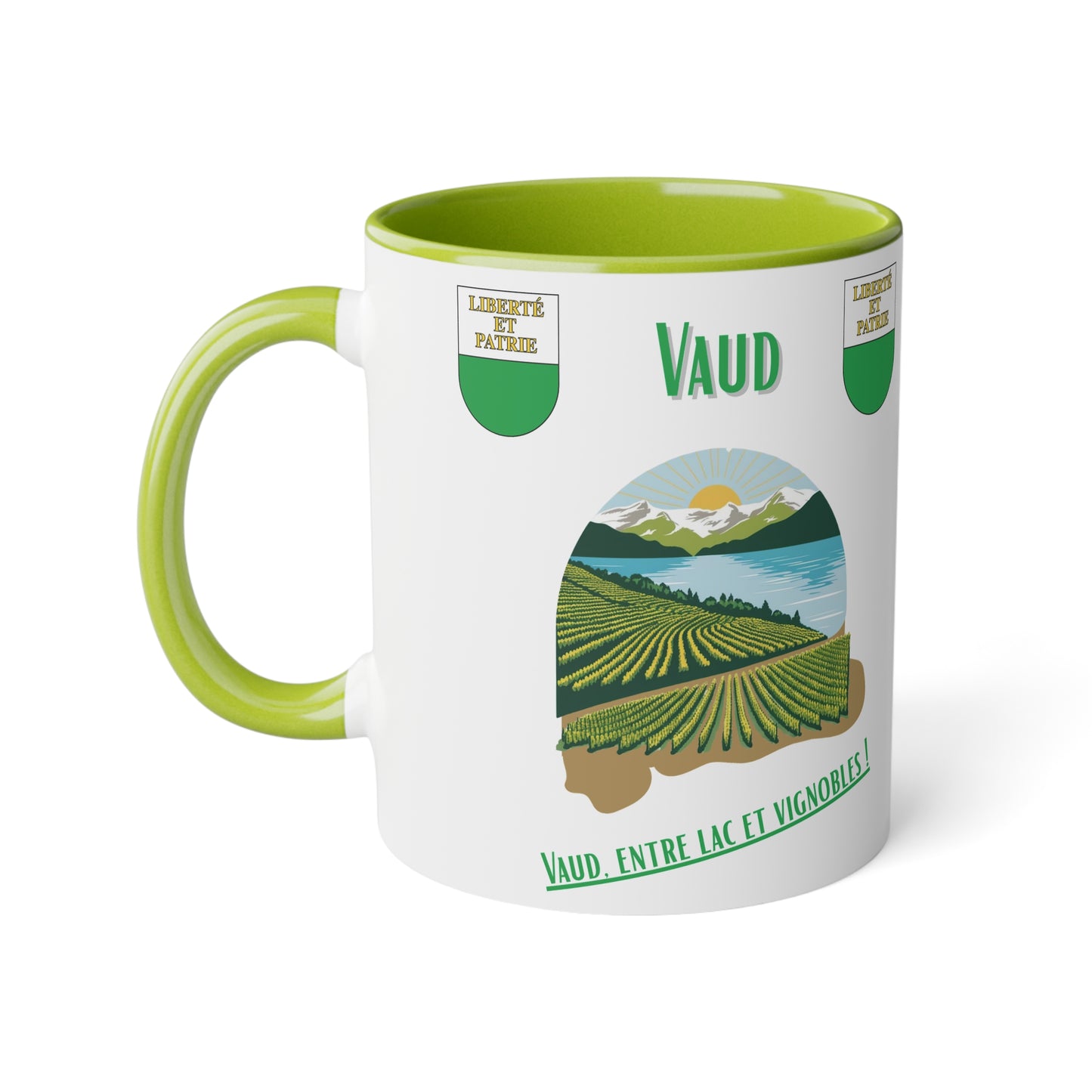 Mug "Vaud Panorama" - Le Privilège de Vivre Entre Lac et Vignes (325ml)