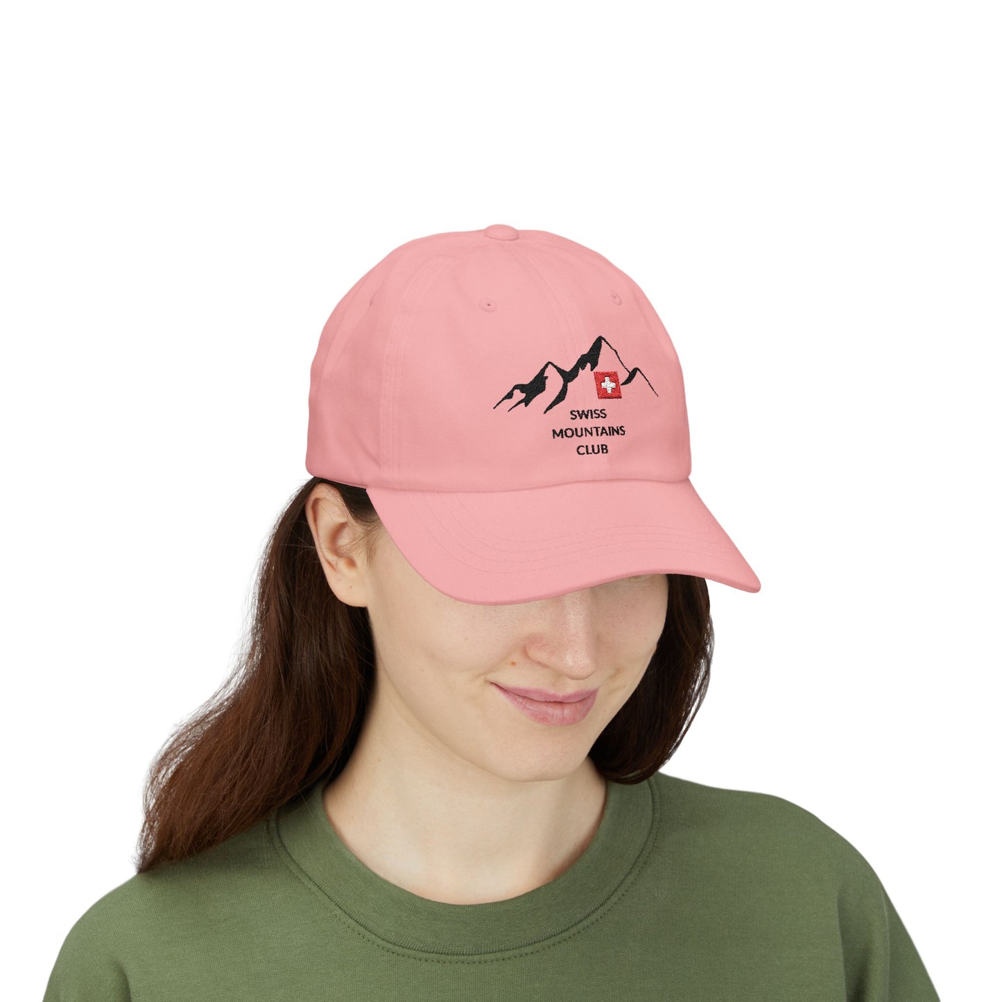 Casquette Alpine Brodée : Rejoignez le Club des Sommets Suisses ! (versions couleurs claires)