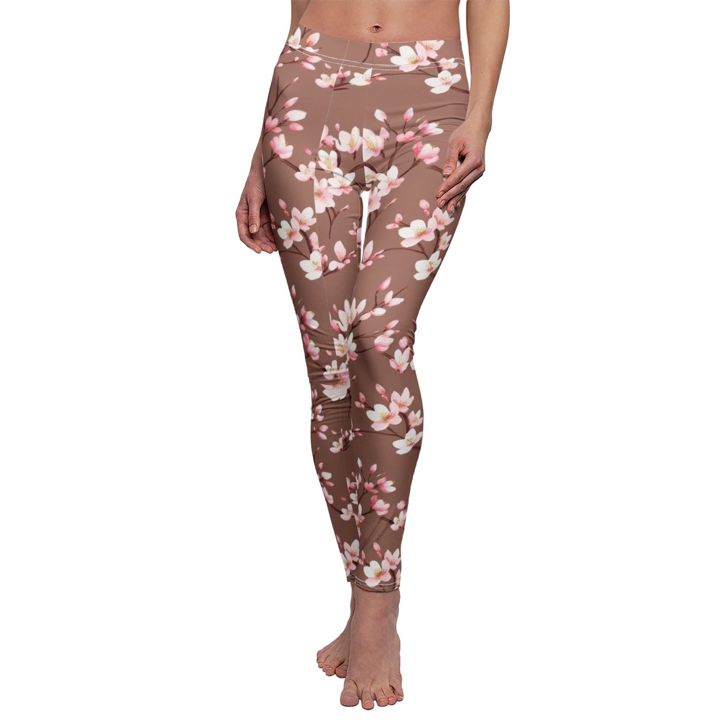 Legging "Fleur de Cerisier" - Élégance Florale & Confort Ultra Doux