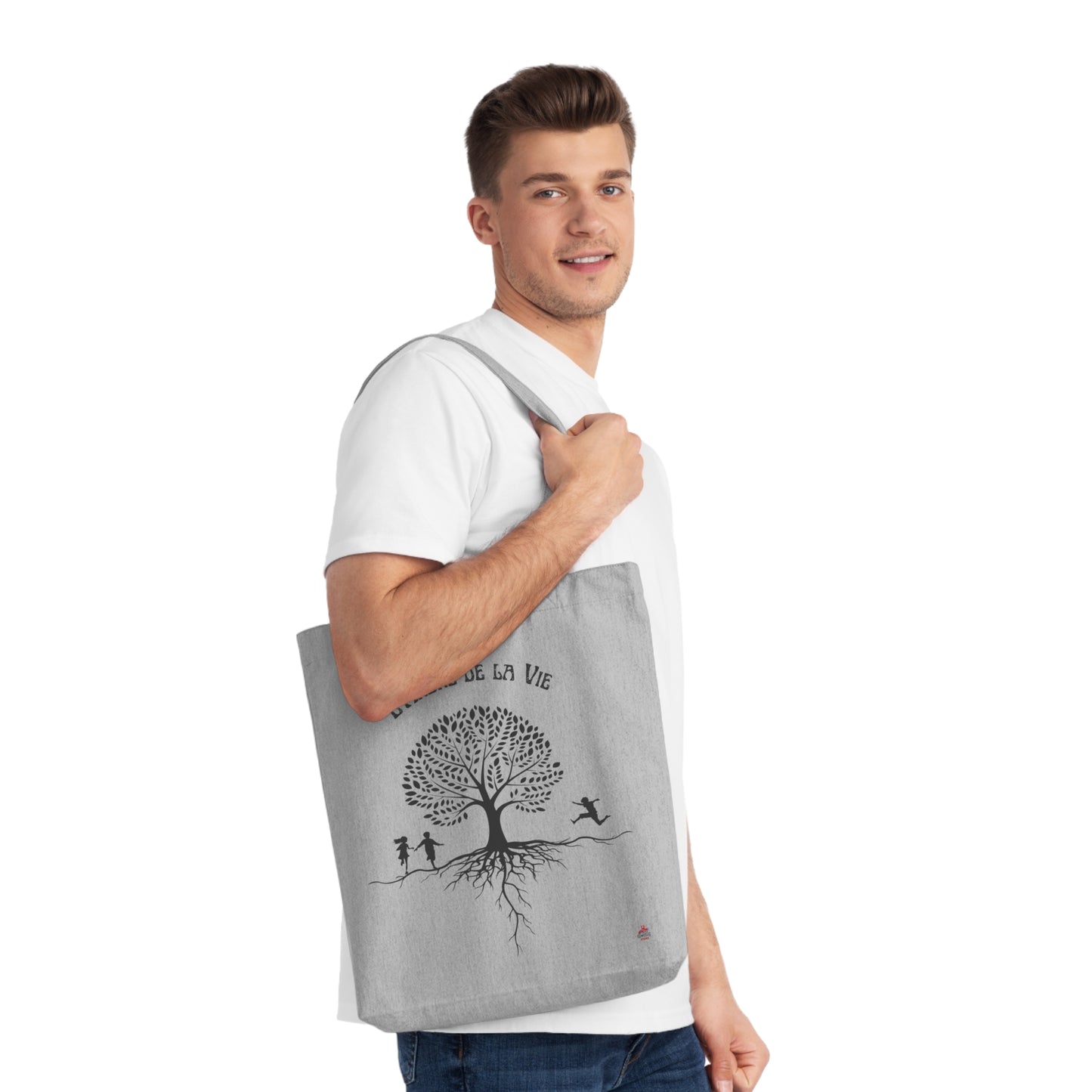 Tote Bag tissé "L'Arbre de la Vie" - Racines, croissance et avenir (Éco-Responsable)
