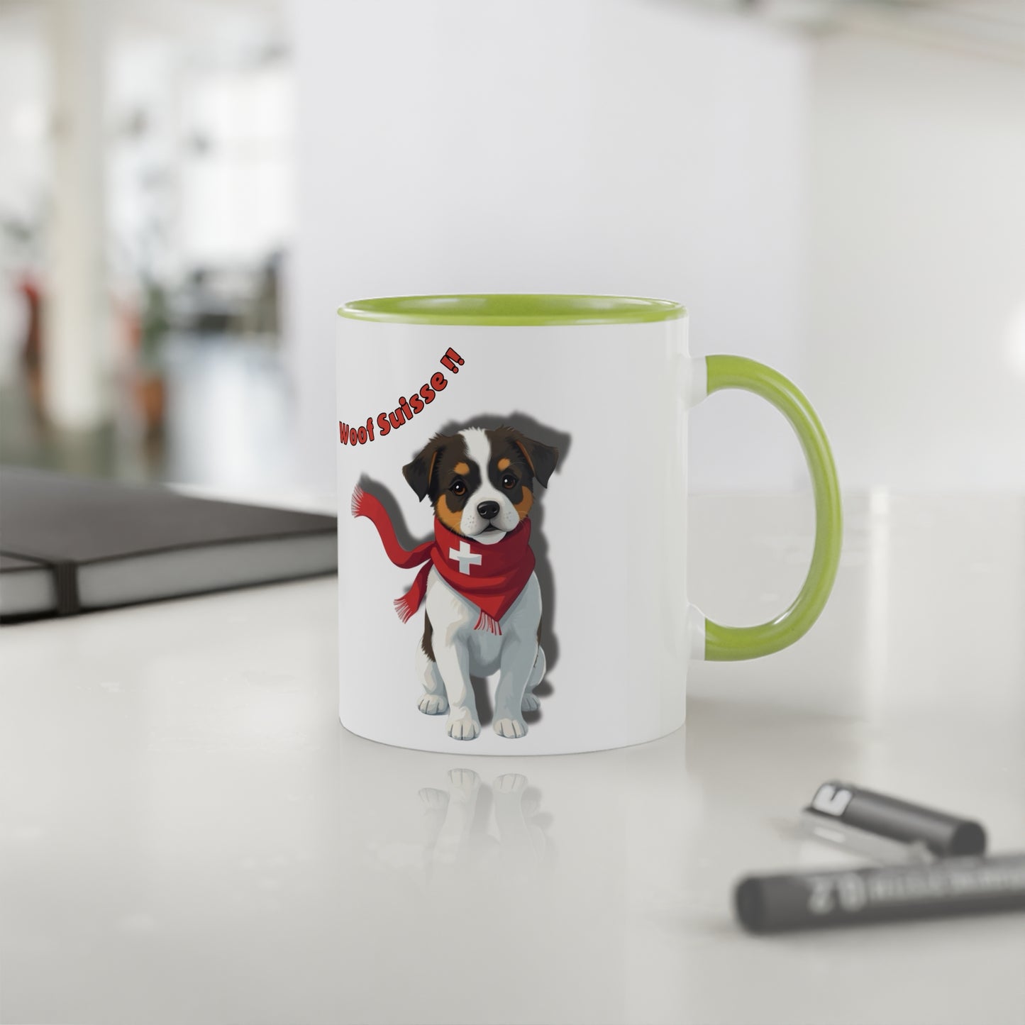 Mug "Woof Suisse!" - Un Aboiement Helvétique ! (325ml)