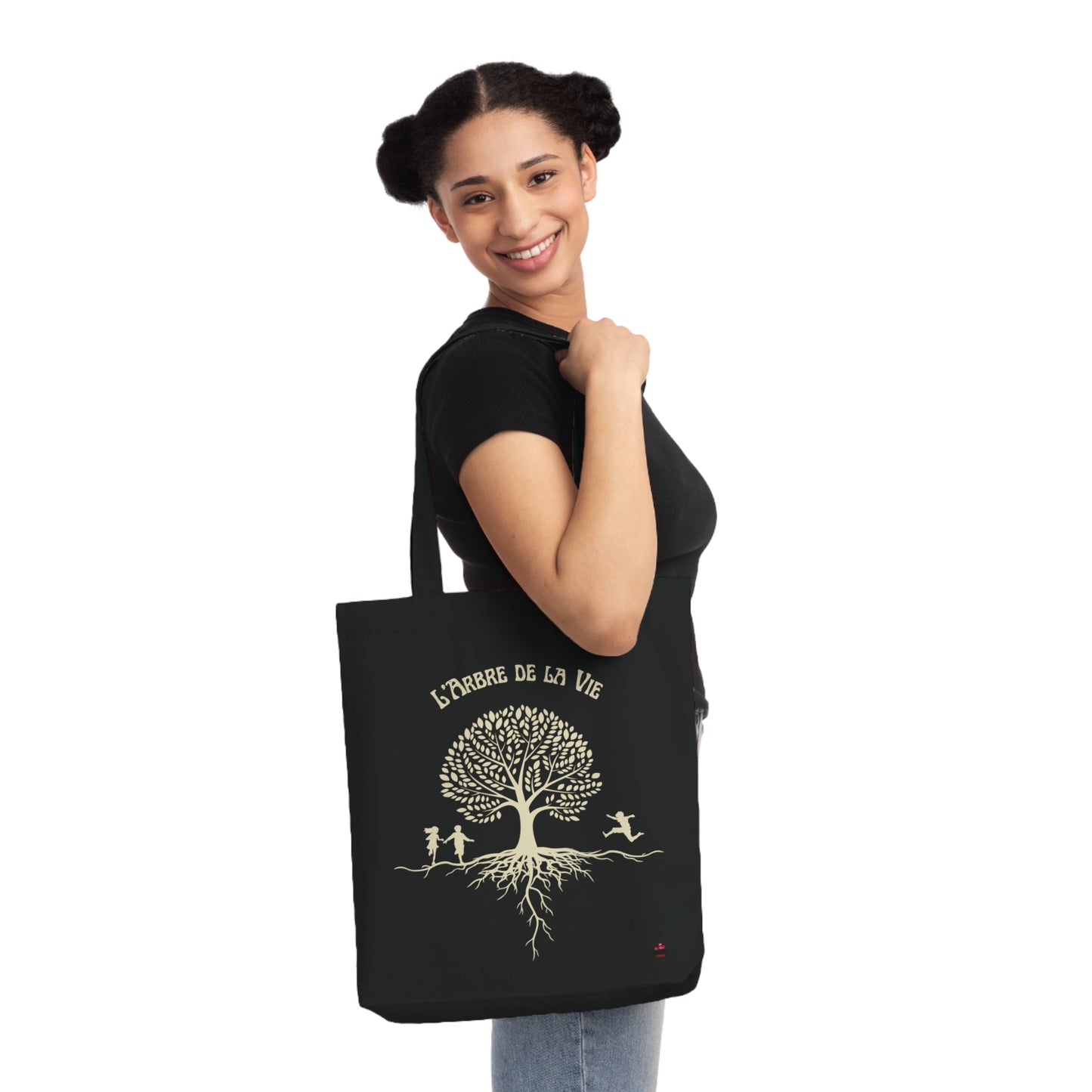 Tote Bag tissé "L'Arbre de la Vie" - Racines, croissance et avenir (Éco-Responsable)