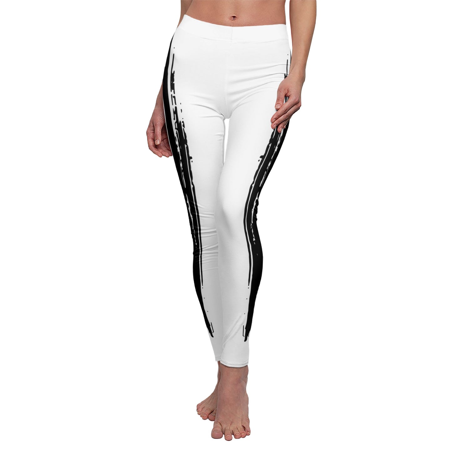 Legging "Blanc Design Artistique" - Style minimaliste & moderne