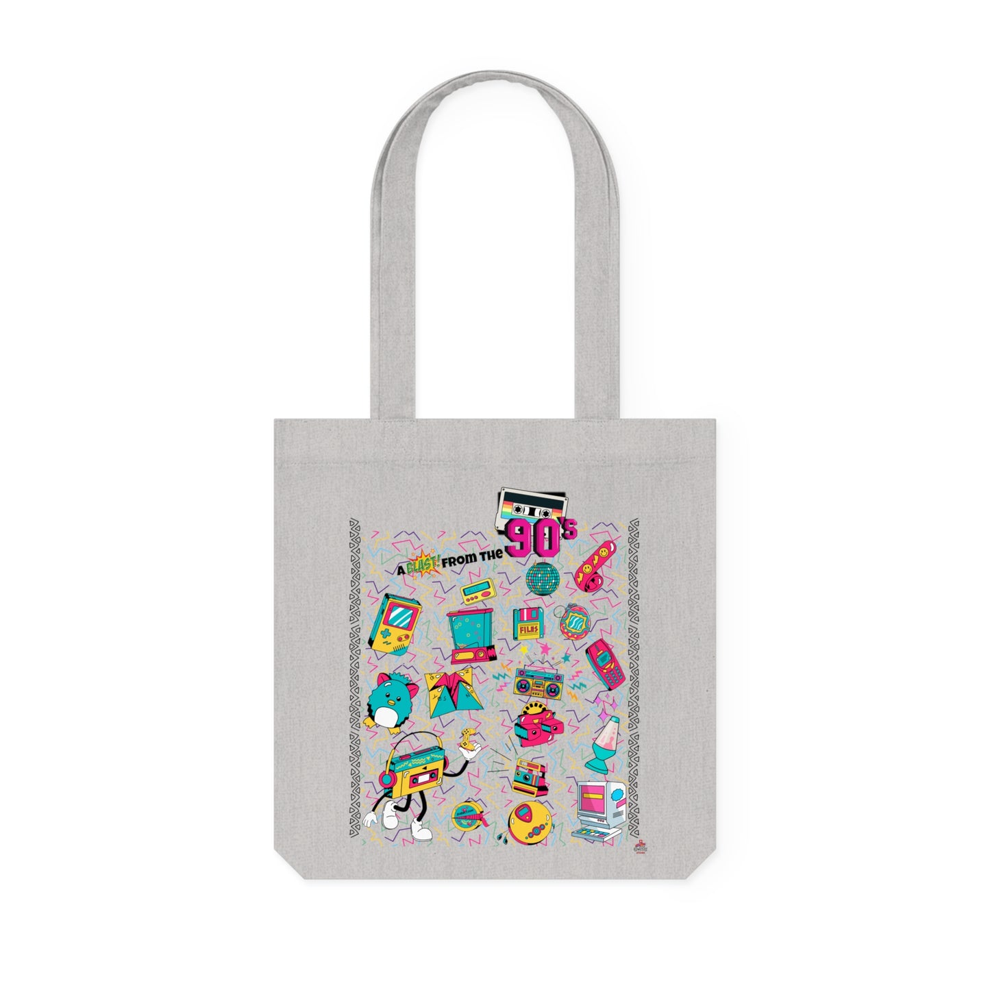 Tote Bag tissé nostalgique des années 90 - (Éco-Responsable)