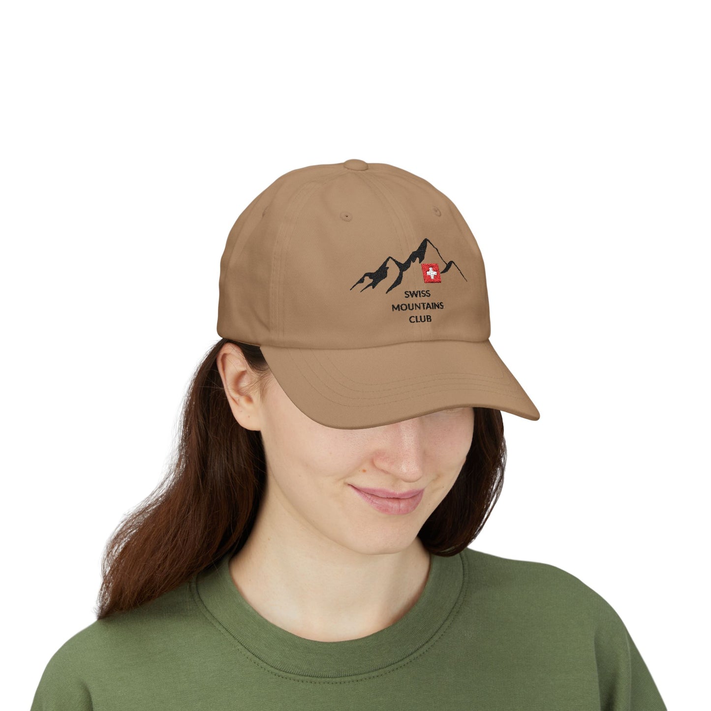 Casquette Alpine Brodée : Rejoignez le Club des Sommets Suisses ! (versions couleurs claires)