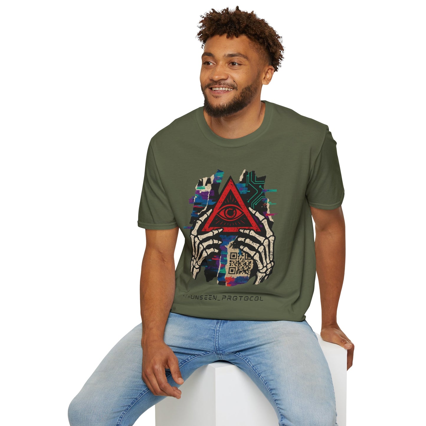 T-Shirt Unisexe "Unseen Protocol" - Cyberpunk Streetwear
