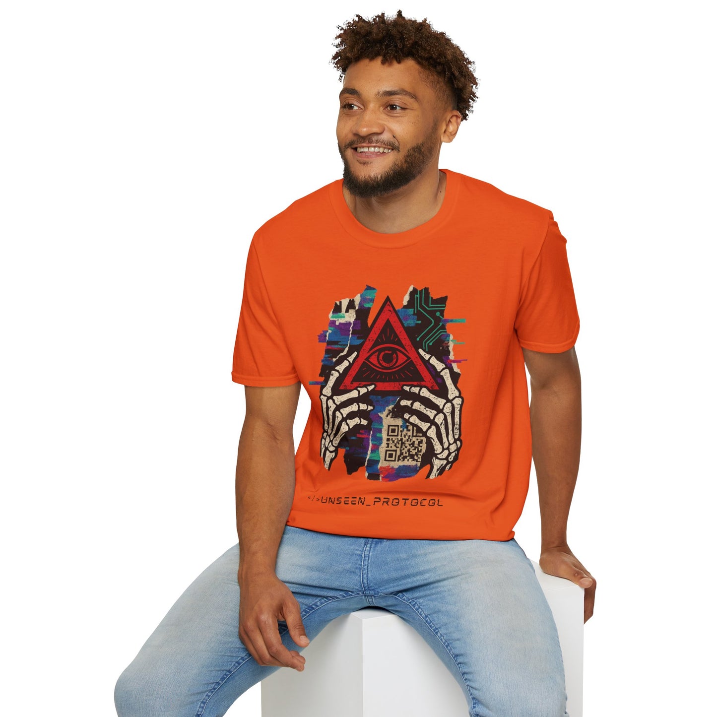 T-Shirt Unisexe "Unseen Protocol" - Cyberpunk Streetwear