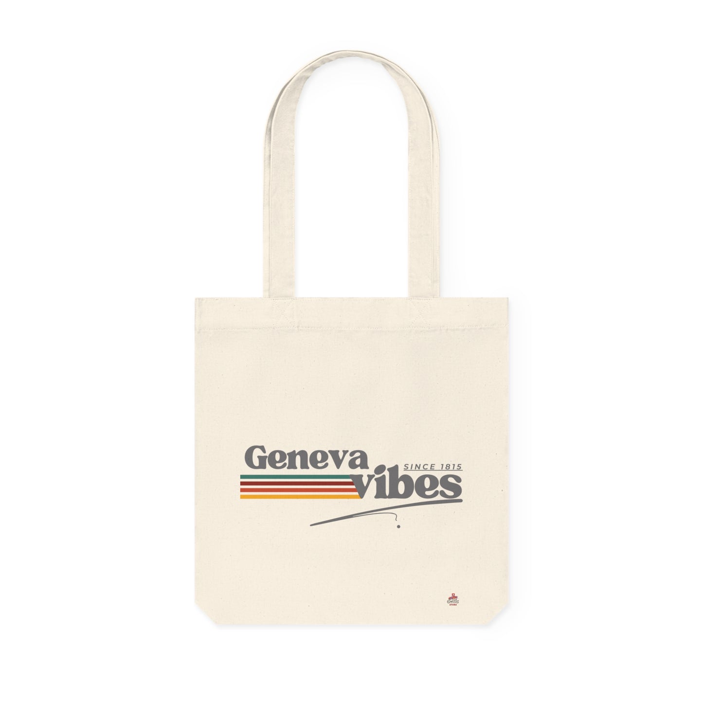 Tote Bag tissé "Geneva Vibes 1815" - L'élégance historique (Éco-Responsable)