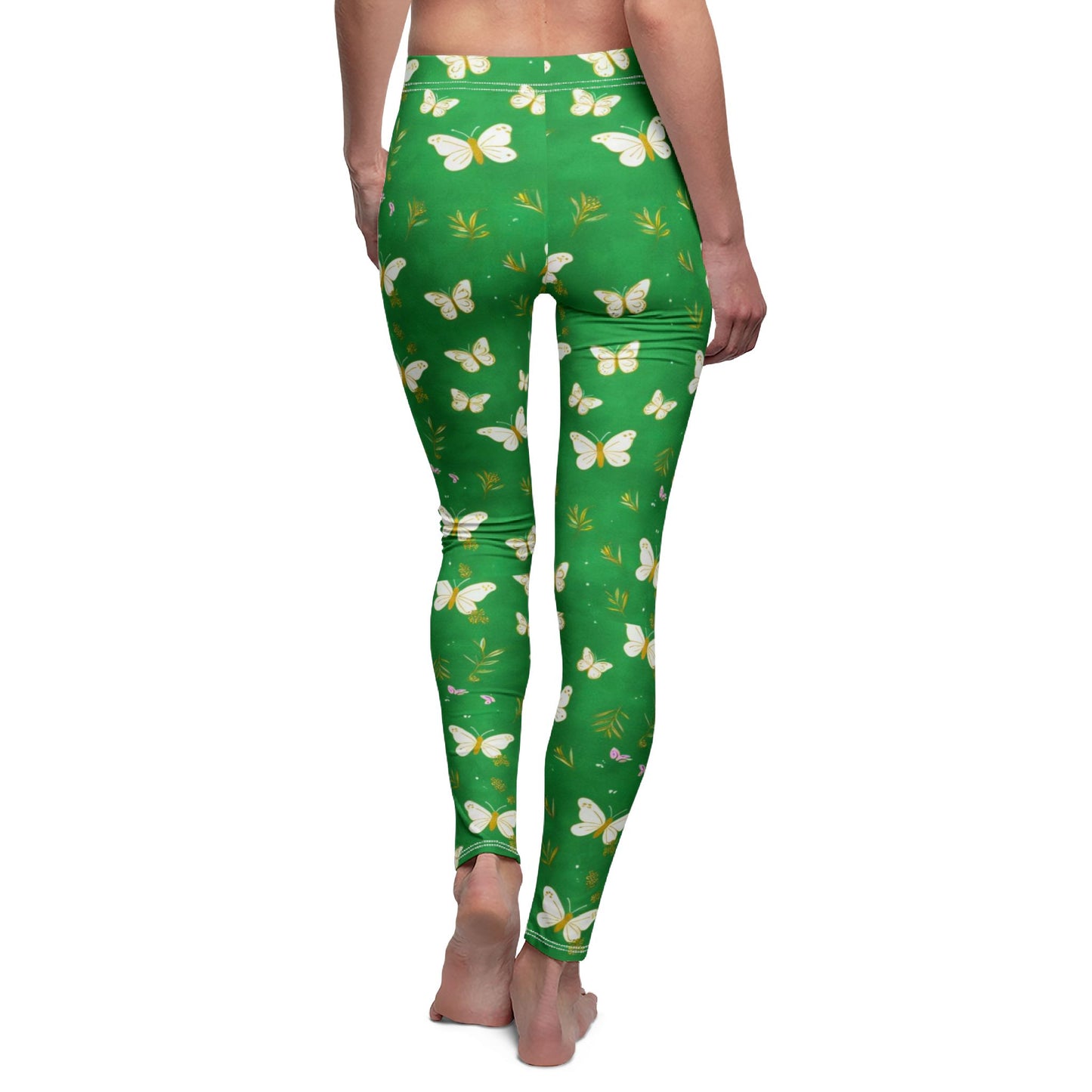 Legging "Papillons & Nature" - Fraîcheur Verte Pour Âme Légère
