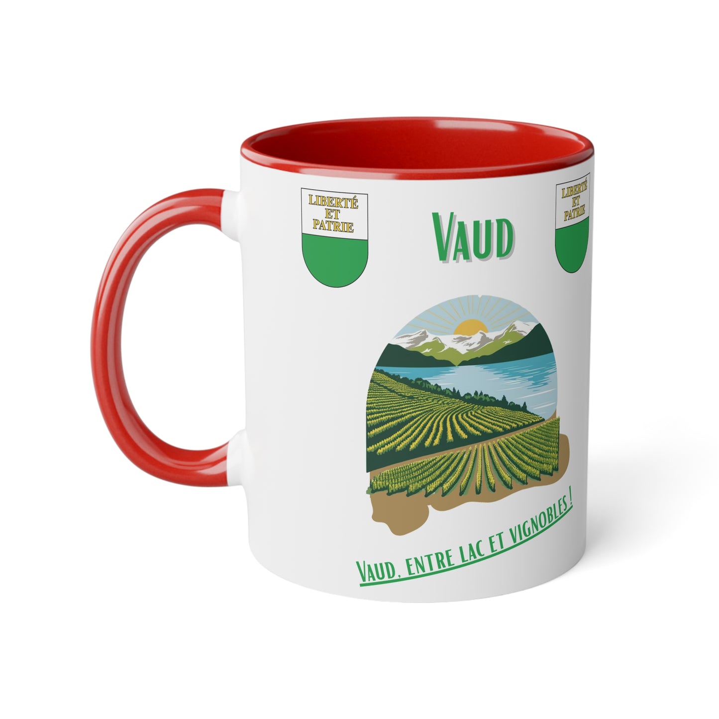 Mug "Vaud Panorama" - Le Privilège de Vivre Entre Lac et Vignes (325ml)