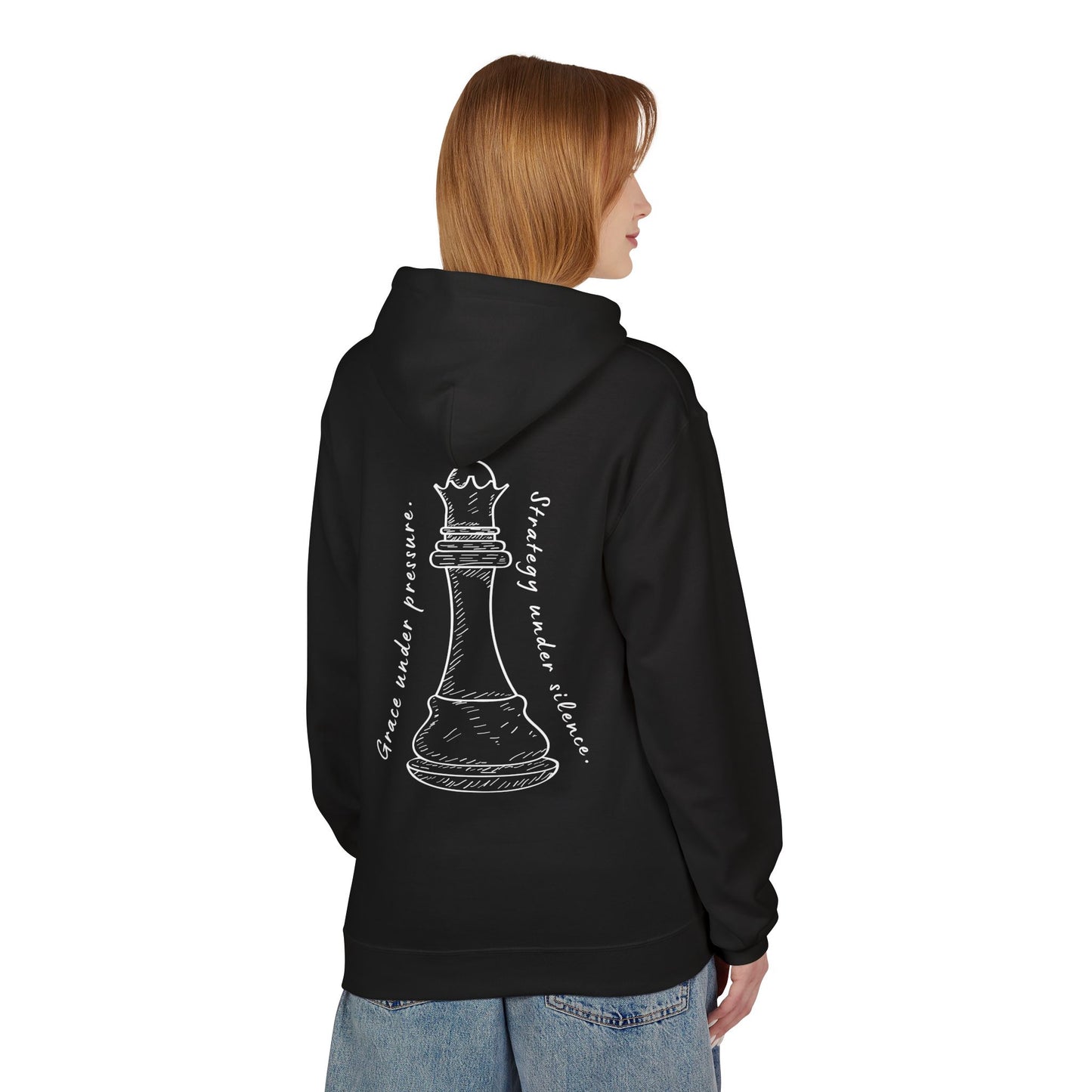 Hoodie Femme "Chess Queen" - Stratégie en Elégance
