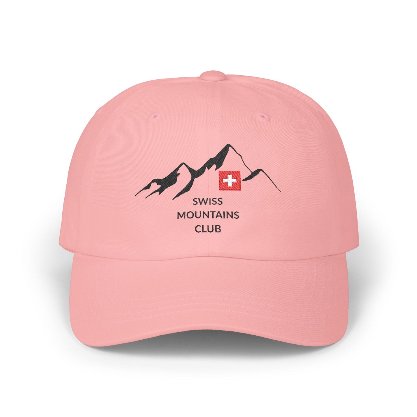 Casquette Alpine Brodée : Rejoignez le Club des Sommets Suisses ! (versions couleurs claires)
