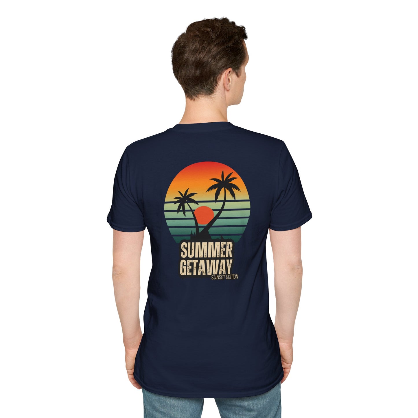 T-Shirt graphique tropical 'Summer Getaway'