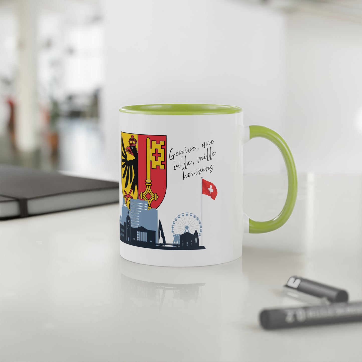 Mug "Les Horizons de Genève" - Une Ville dans Votre Tasse (325ml)