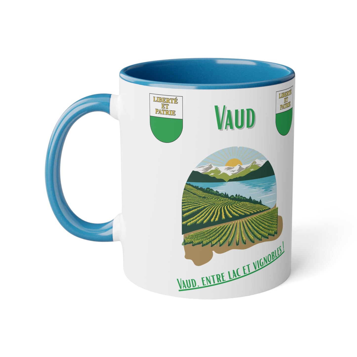 Mug "Vaud Panorama" - Le Privilège de Vivre Entre Lac et Vignes (325ml)