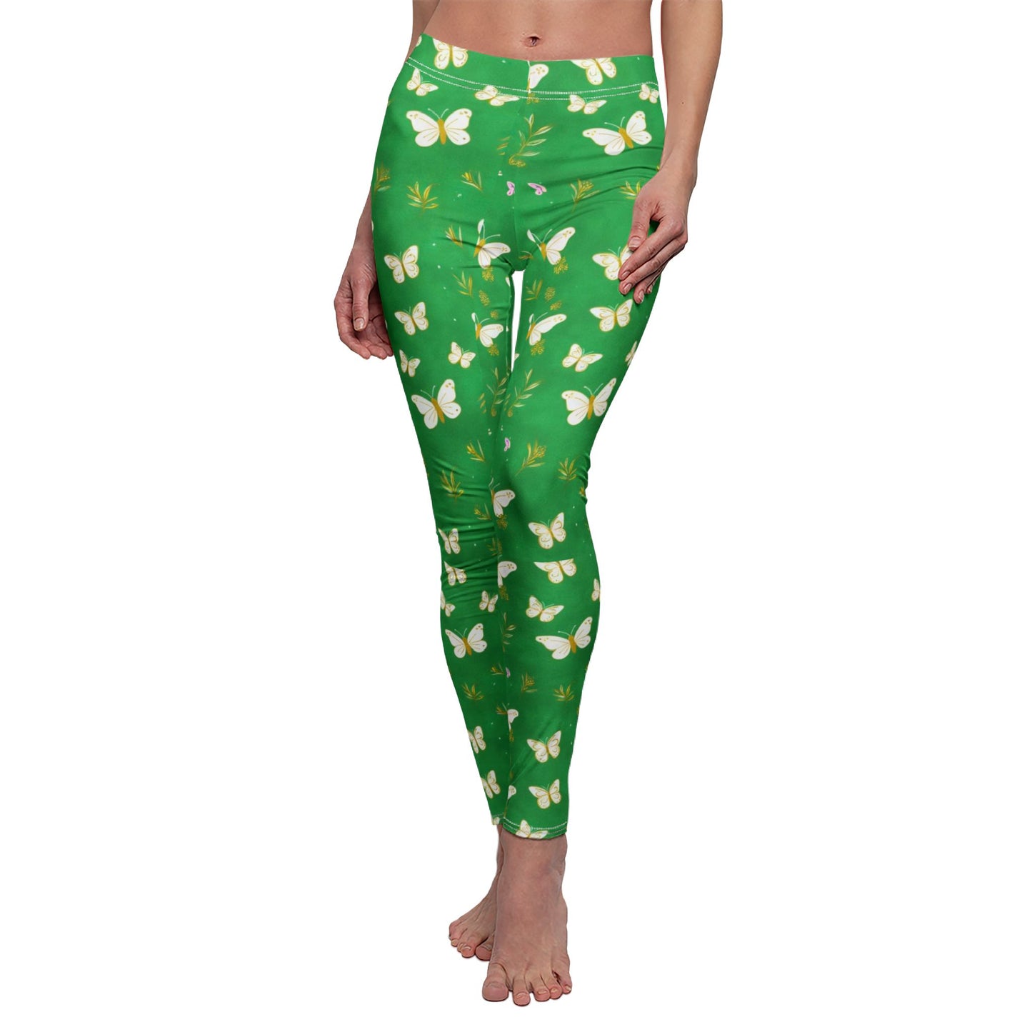 Legging "Papillons & Nature" - Fraîcheur Verte Pour Âme Légère