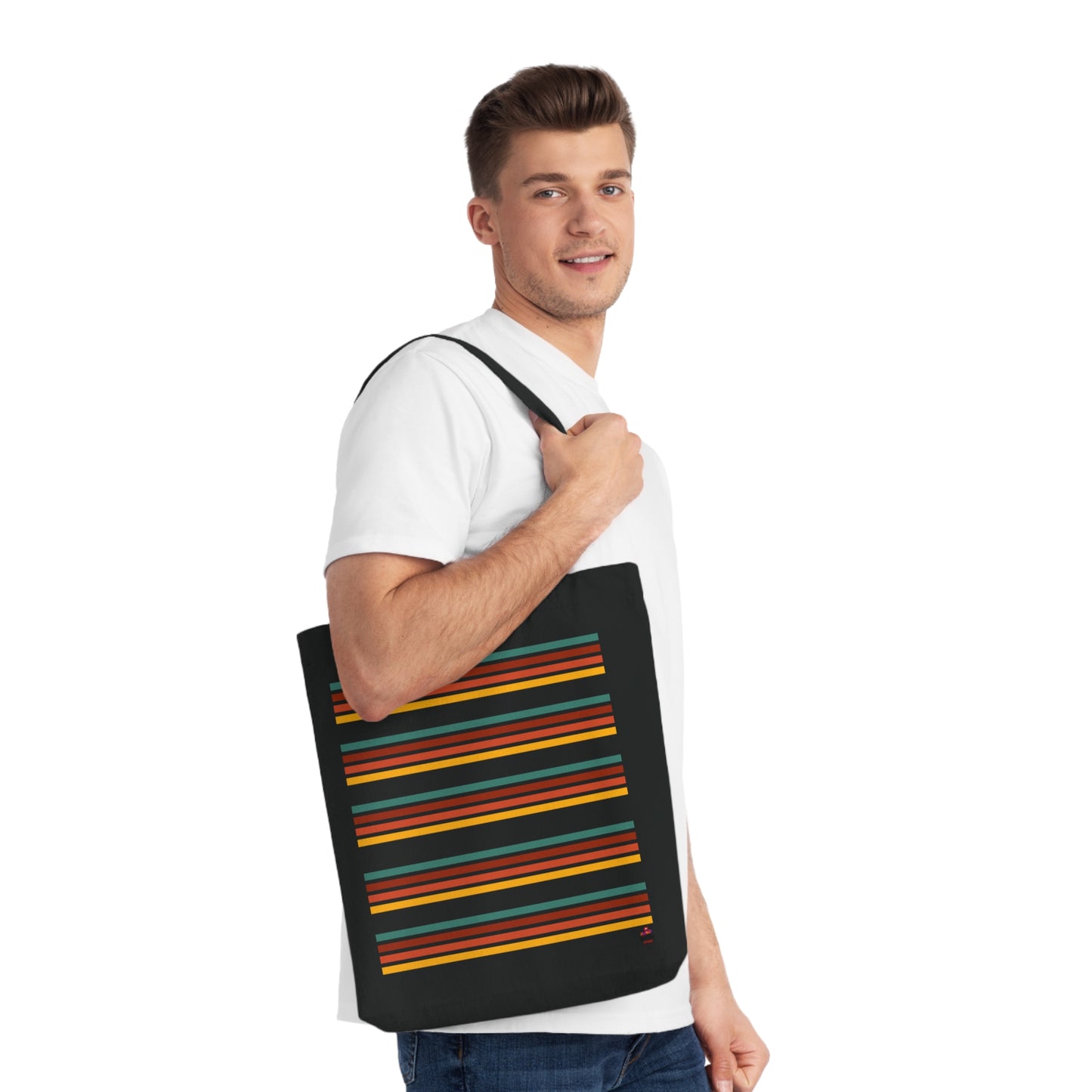 Tote Bag "Stripes Vintage" (Éco-Responsable)