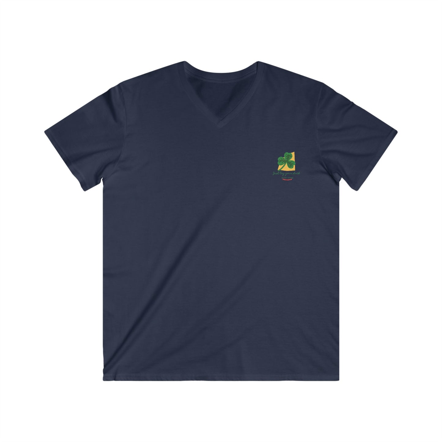 Col V : "Just Try Your Luck" Designed in Switzerland - ajusté pour Homme