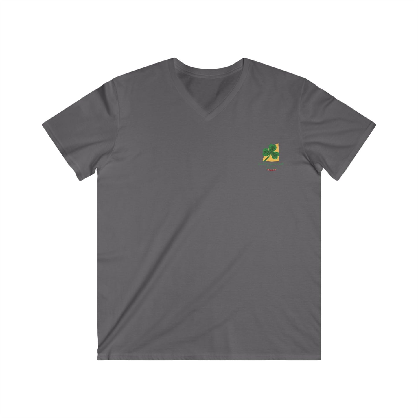 Col V : "Just Try Your Luck" Designed in Switzerland - ajusté pour Homme