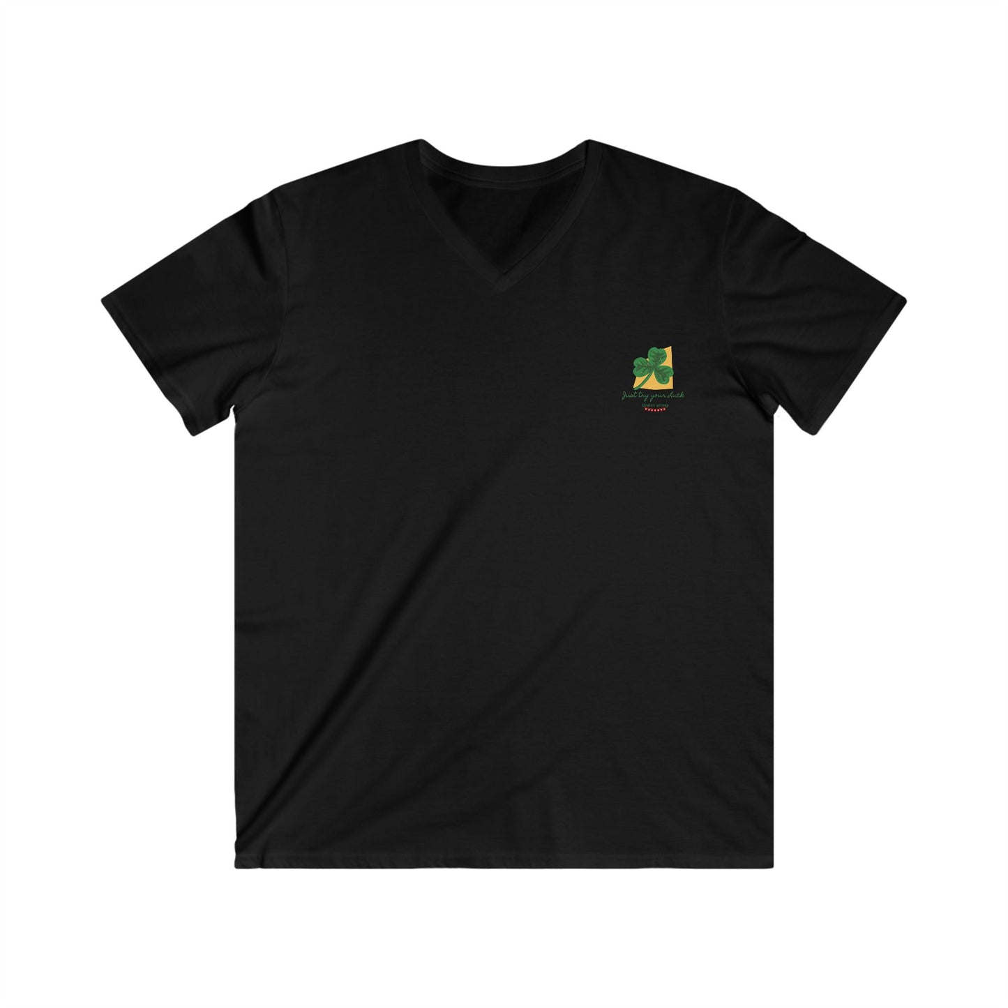 Col V : "Just Try Your Luck" Designed in Switzerland - ajusté pour Homme