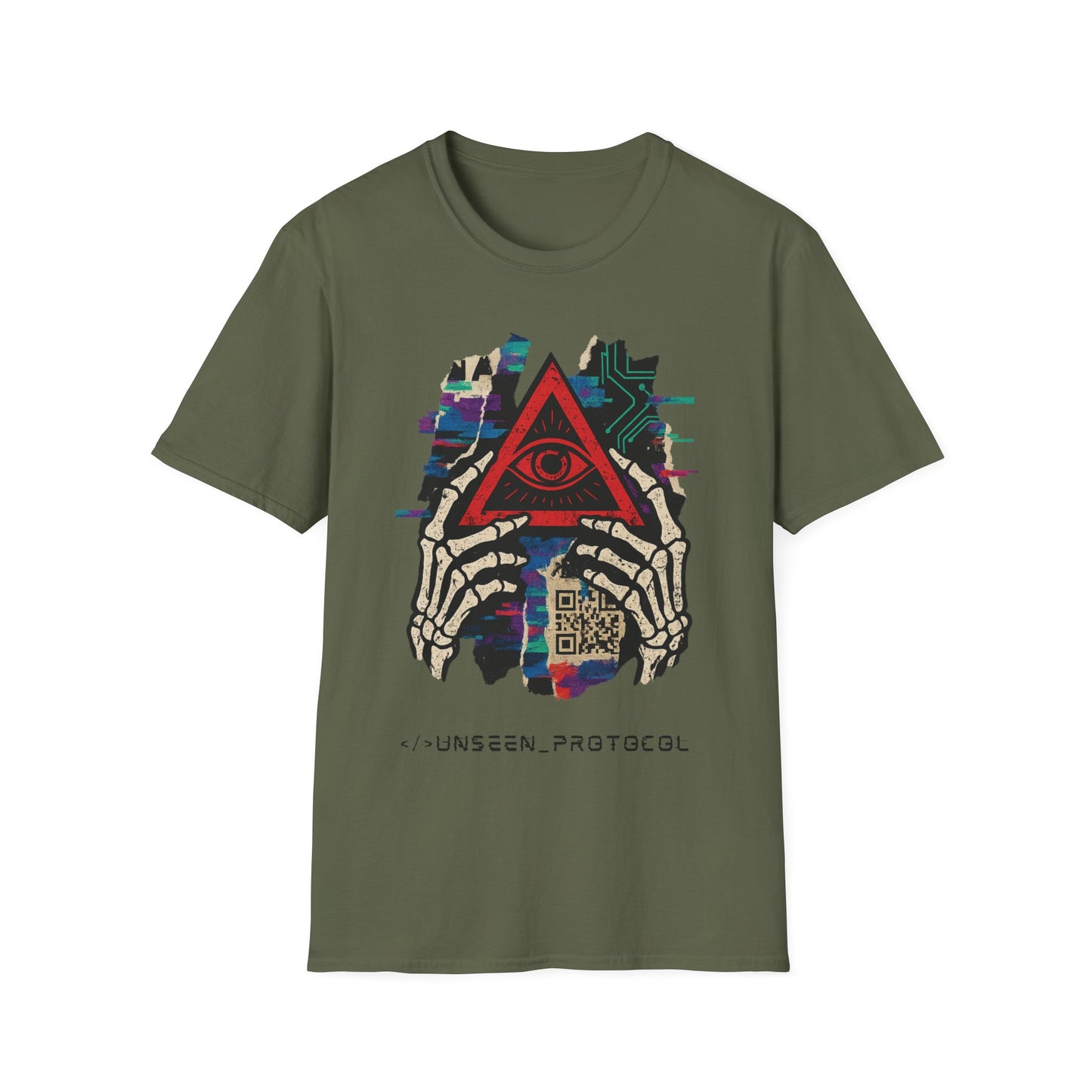 T-Shirt Unisexe "Unseen Protocol" - Cyberpunk Streetwear