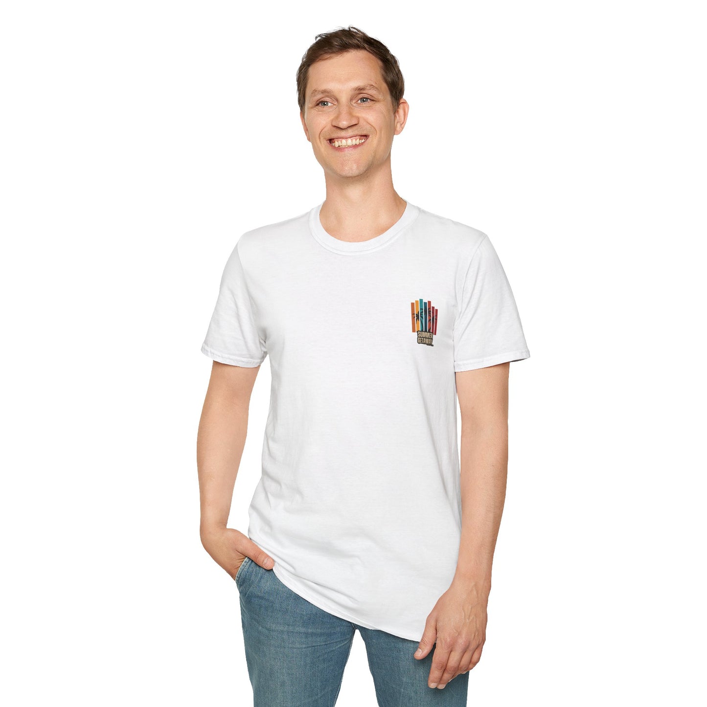 T-Shirt graphique tropical 'Summer Getaway'