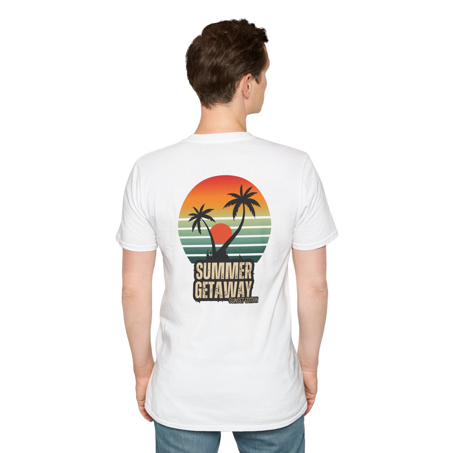 T-Shirt graphique tropical 'Summer Getaway'