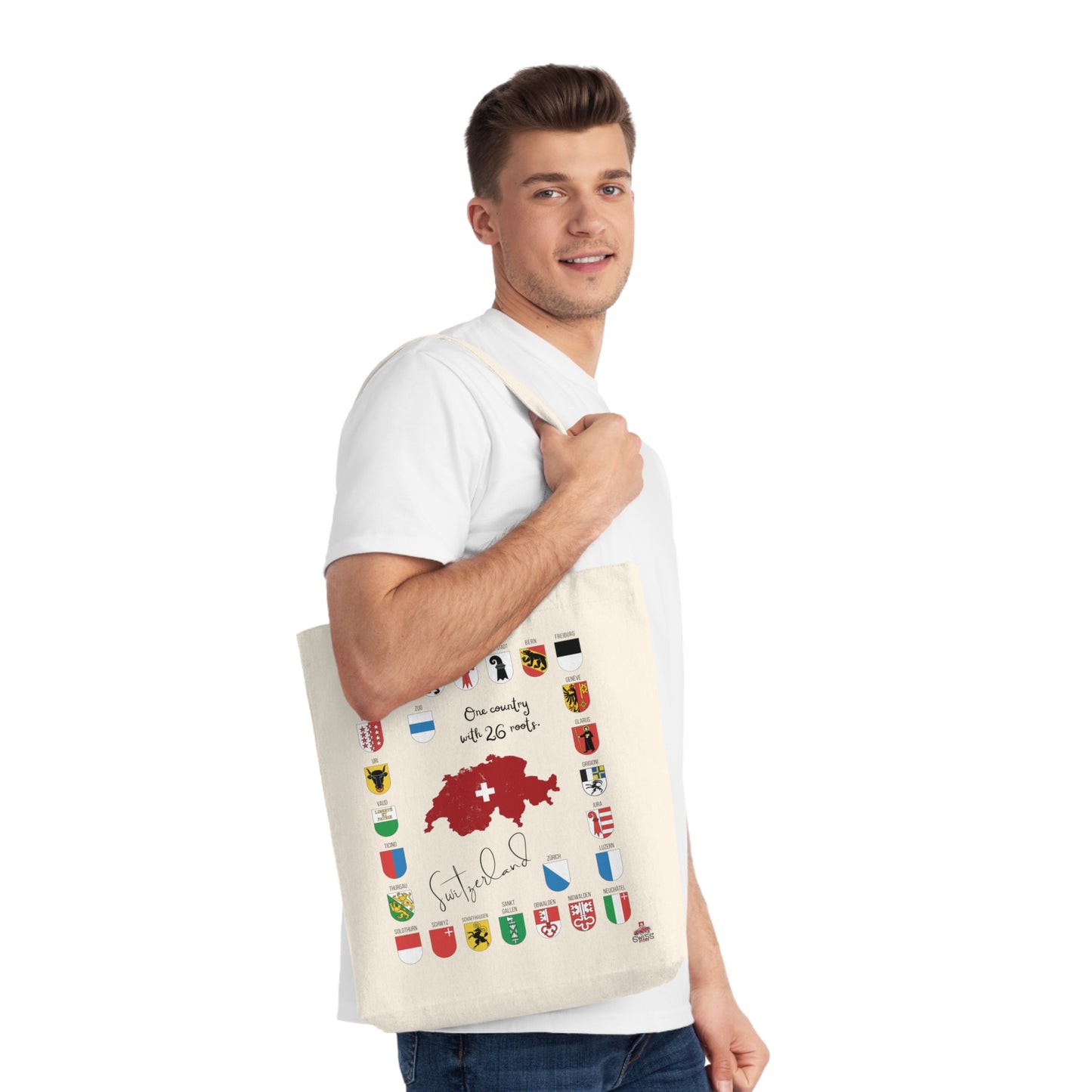 Tote Bag tissé Patrimoine Suisse (Éco-Responsable)