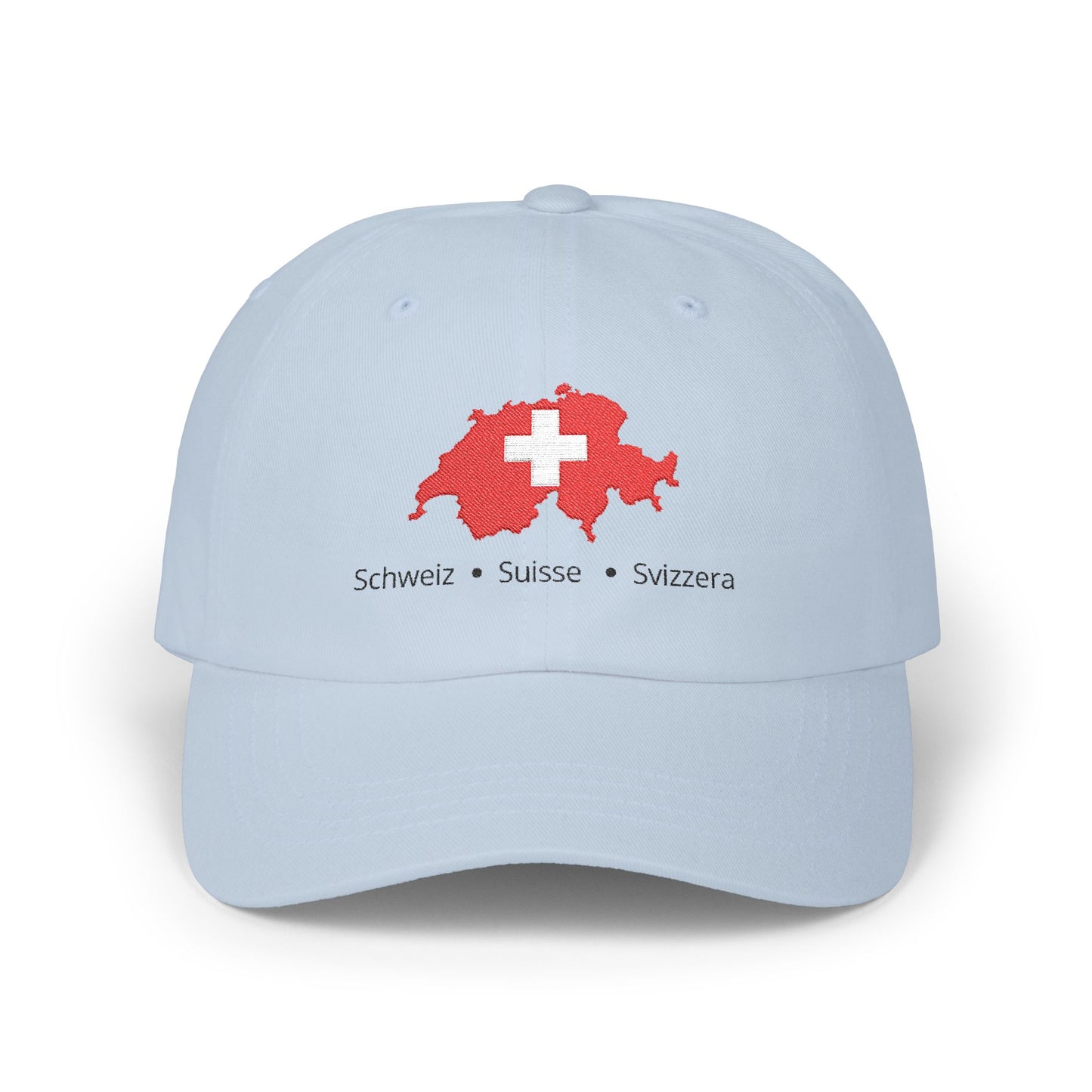 Casquette Suisse Brodée - "Schweiz • Suisse • Svizzera"
