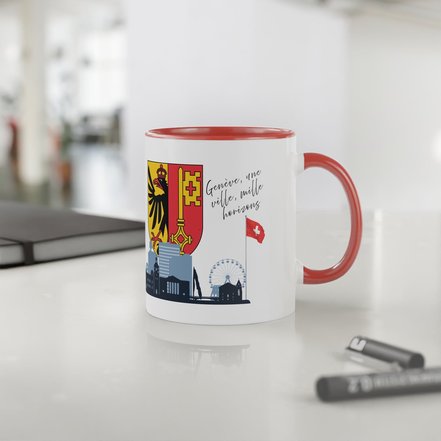 Mug "Les Horizons de Genève" - Une Ville dans Votre Tasse (325ml)