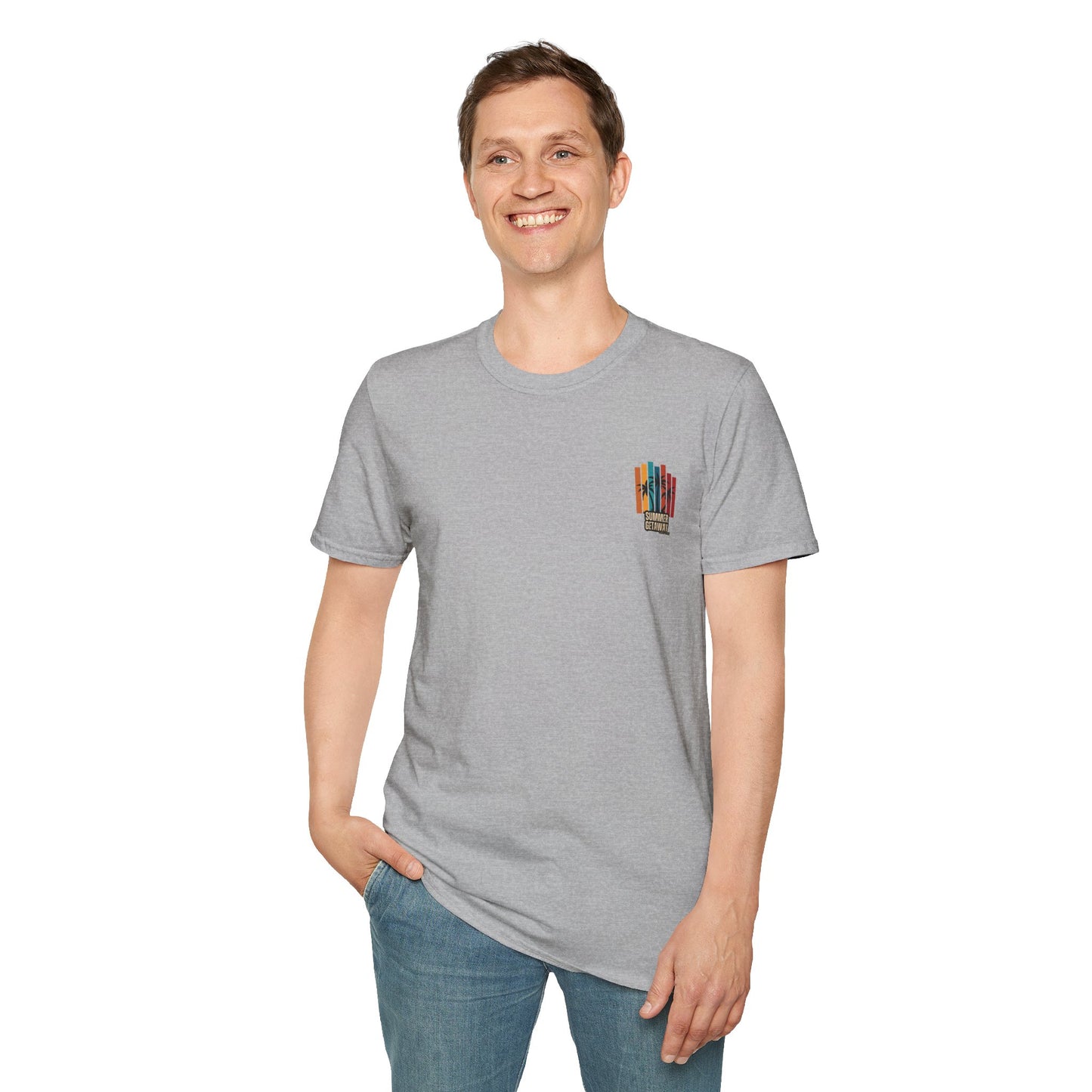 T-Shirt graphique tropical 'Summer Getaway'
