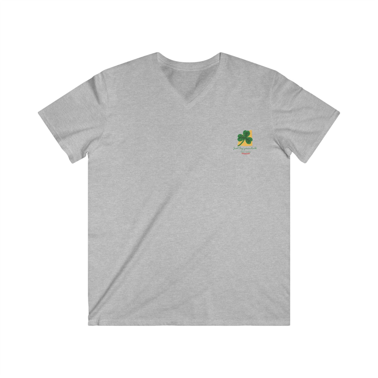 Col V : "Just Try Your Luck" Designed in Switzerland - ajusté pour Homme